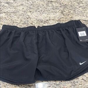 Nike Women's Black Performance Running Shorts with Swoosh